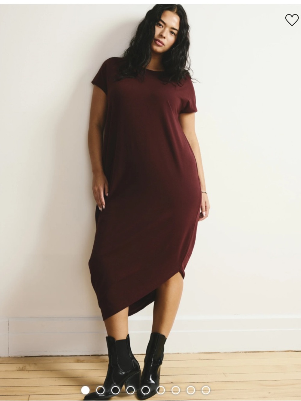 Universal Standard Geneva Dress in Black Cherry